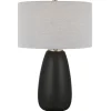Black Ceramic Gridline Table Lamp-Kirkland's Home Clearance