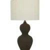 Black Ceramic Hourglass Simple Large Table Lamp-Kirkland's Home Hot