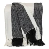 Black Chalet Striped Fringe Throw-Kirkland's Home Flash Sale