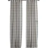 Black Checkered Single Curtain Panel, 84 In.-Kirkland's Home Best