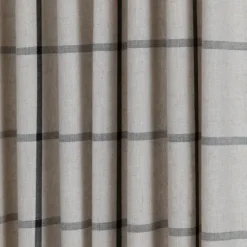 Black Checkered Single Curtain Panel, 84 In.-Kirkland's Home Best