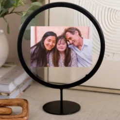 Black Circular Floating Picture Frame Stand, 4X6-Kirkland's Home Best Sale