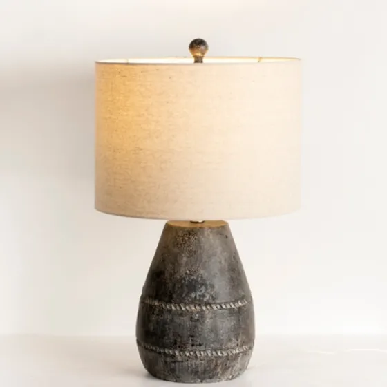 Black Concrete Porter Table Lamp-Kirkland's Home Cheap