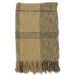 Black Cotton Plaid Oaker Throw Blanket-Kirkland's Home Best