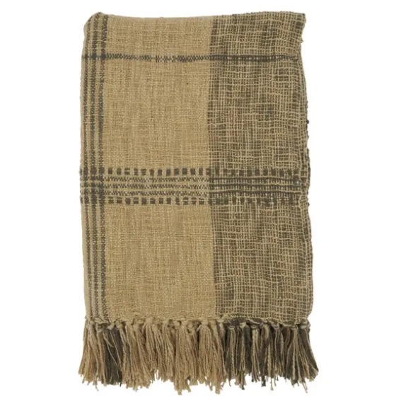 Black Cotton Plaid Oaker Throw Blanket-Kirkland's Home Best