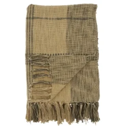 Black Cotton Plaid Oaker Throw Blanket-Kirkland's Home Best