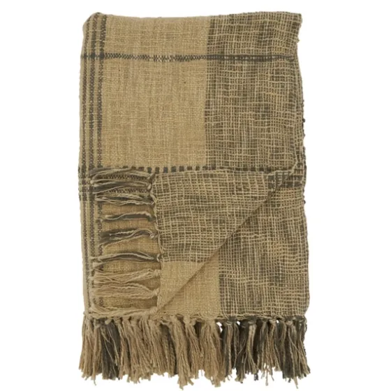 Black Cotton Plaid Oaker Throw Blanket-Kirkland's Home Best
