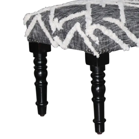Black Diamond Tufted Modern Bench-Kirkland's Home Store