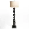 Black Distressed Carved Floor Lamp-Kirkland's Home Store