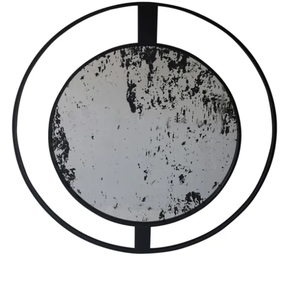 Black Distressed Floating Frame Mirror-Kirkland's Home Best