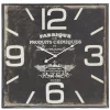 Black Distressed Wood Face Square Clock-Kirkland's Home Outlet