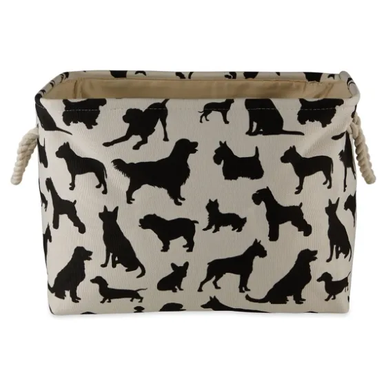 Black Dog Show Print Rectangle Pet Basket-Kirkland's Home Sale