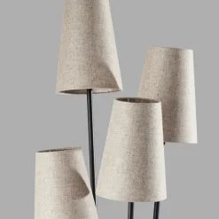Black Enoki 4-Arm Asymmetrical Floor Lamp-Kirkland's Home Clearance