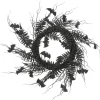 Black Fern Swirl Bats Halloween Wreath-Kirkland's Home Hot