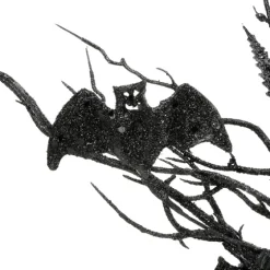 Black Fern Swirl Bats Halloween Wreath-Kirkland's Home Hot