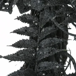 Black Fern Swirl Bats Halloween Wreath-Kirkland's Home Hot