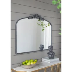 Black Floral Scroll Wall Mirror-Kirkland's Home Fashion