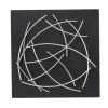 Black Frame Silver Abstract Lines Wall Plaque-Kirkland's Home Store