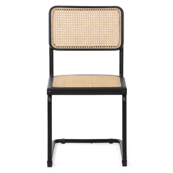 Black Framed Woven Cane Dining Chairs, Set Of 2-Kirkland's Home Outlet