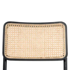 Black Framed Woven Cane Dining Chairs, Set Of 2-Kirkland's Home Outlet