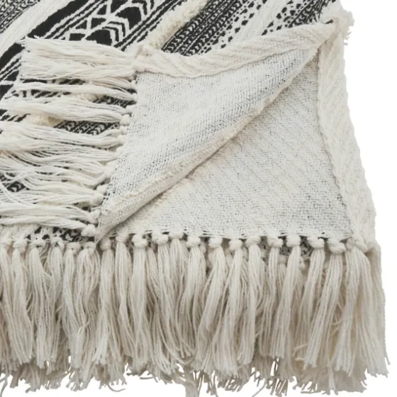 Black Geometric Diamond Throw-Kirkland's Home Store