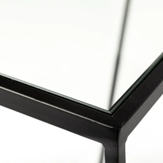 Black Geometric Nesting Accent Tables, Set Of 2-Kirkland's Home Sale