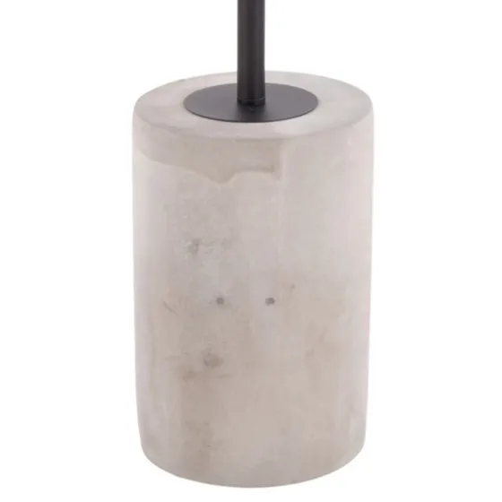 Black Glass And Concrete Round Accent Table-Kirkland's Home Store