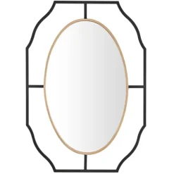 Black Gold Scalloped Oval Frame Wall Mirror-Kirkland's Home Clearance