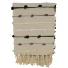 Black Gray Dot Striped Throw Blanket-Kirkland's Home Cheap