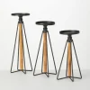 Black Hairpin 3-Pc. Pillar Candle Holder Set-Kirkland's Home New
