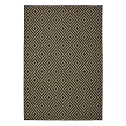 Black Haydn Outdoor Area Rug, 5X7-Kirkland's Home Online