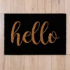 Black Hello Doormat-Kirkland's Home Cheap