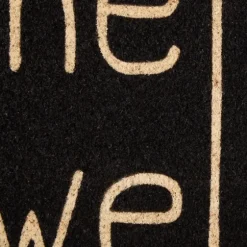 Black Hello Welcome Doormat-Kirkland's Home Discount