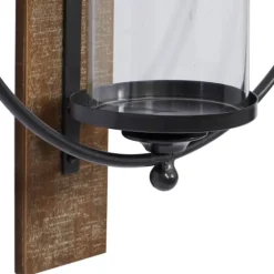 Black Hoop Glass Sleeve Wall Sconce, 28 In.-Kirkland's Home Hot