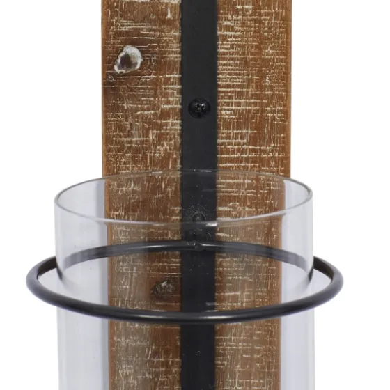 Black Hoop Glass Sleeve Wall Sconce, 28 In.-Kirkland's Home Hot