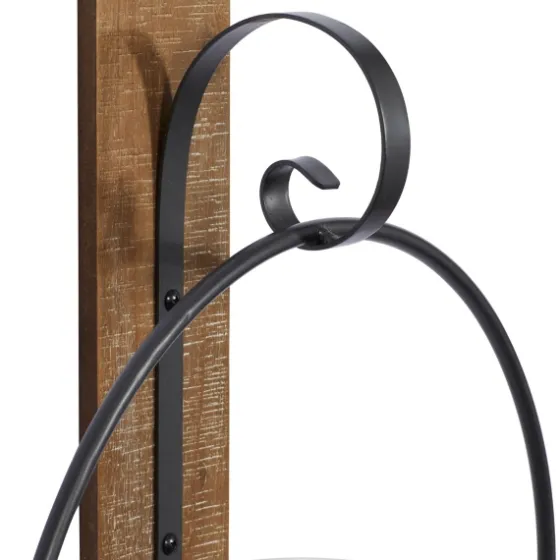Black Hoop Glass Sleeve Wall Sconce, 24 In.-Kirkland's Home Cheap