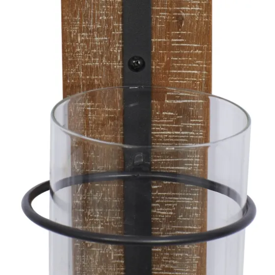 Black Hoop Glass Sleeve Wall Sconce, 24 In.-Kirkland's Home Cheap