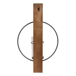 Black Hoop Glass Sleeve Wall Sconce, 24 In.-Kirkland's Home Cheap