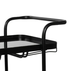 Black Iron And Glass Top Bar Cart-Kirkland's Home Cheap
