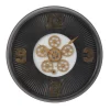 Black Iron Frame Bronze Numeral Wall Clock-Kirkland's Home Discount