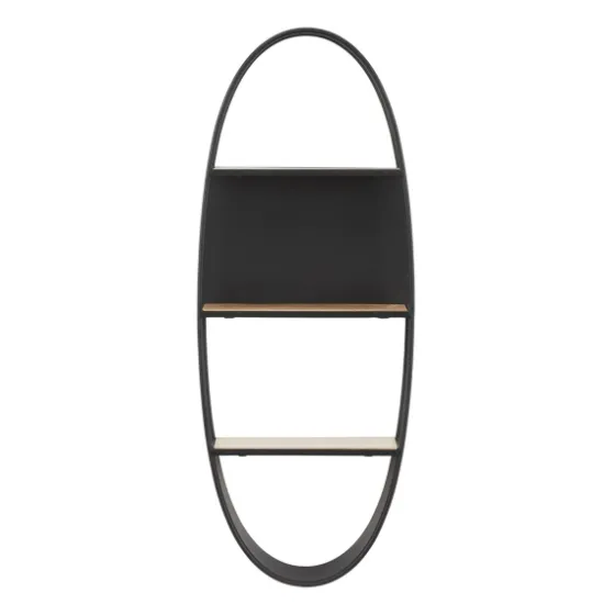 Black Iron Oval Frame Wall Shelf-Kirkland's Home Flash Sale