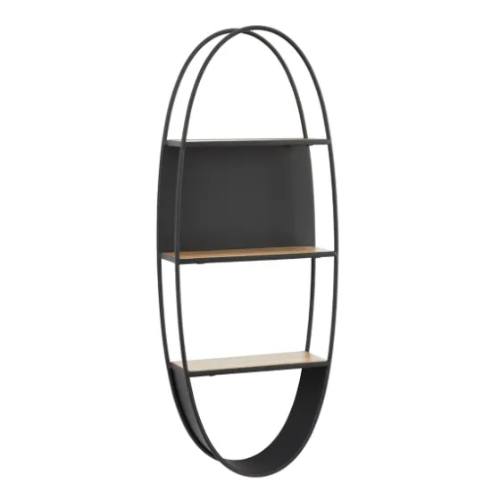 Black Iron Oval Frame Wall Shelf-Kirkland's Home Flash Sale