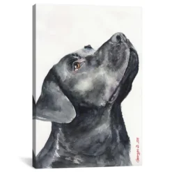 Black Labrador Giclee Canvas Art Print, 18X26-Kirkland's Home Flash Sale