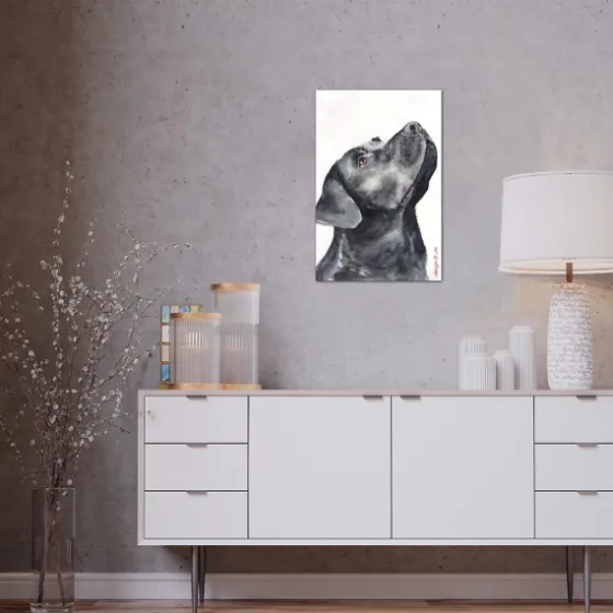 Black Labrador Giclee Canvas Art Print, 18X26-Kirkland's Home Flash Sale
