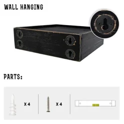 Black Led Floating Shelf With Remote, 10 In.-Kirkland's Home Online