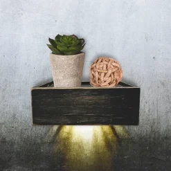 Black Led Floating Shelf With Remote, 7 In.-Kirkland's Home New