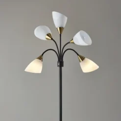 Black 5-Light Adjustable Tree Floor Lamp-Kirkland's Home Fashion