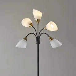 Black 5-Light Adjustable Tree Floor Lamp-Kirkland's Home Fashion