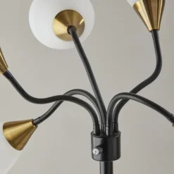 Black 5-Light Adjustable Tree Floor Lamp-Kirkland's Home Fashion
