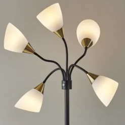 Black 5-Light Adjustable Tree Floor Lamp-Kirkland's Home Fashion